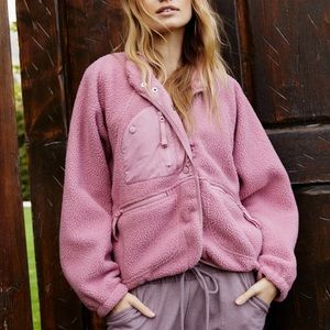 Hit the Slopes Fleece Jacket - Dried Rose